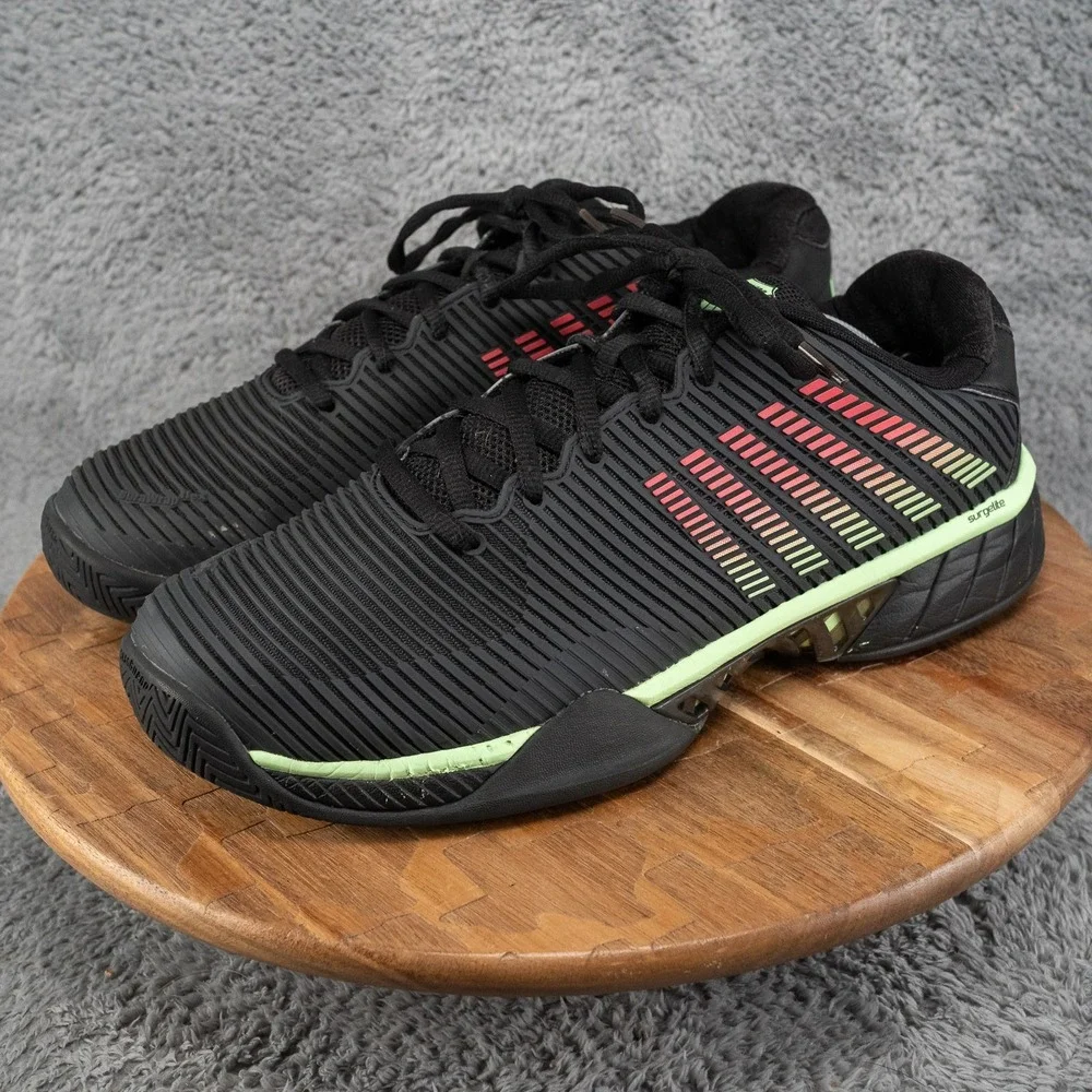 KSwiss Hypercourt Express 2 Tennis Shoes Men's US 13, Black & Neon Green